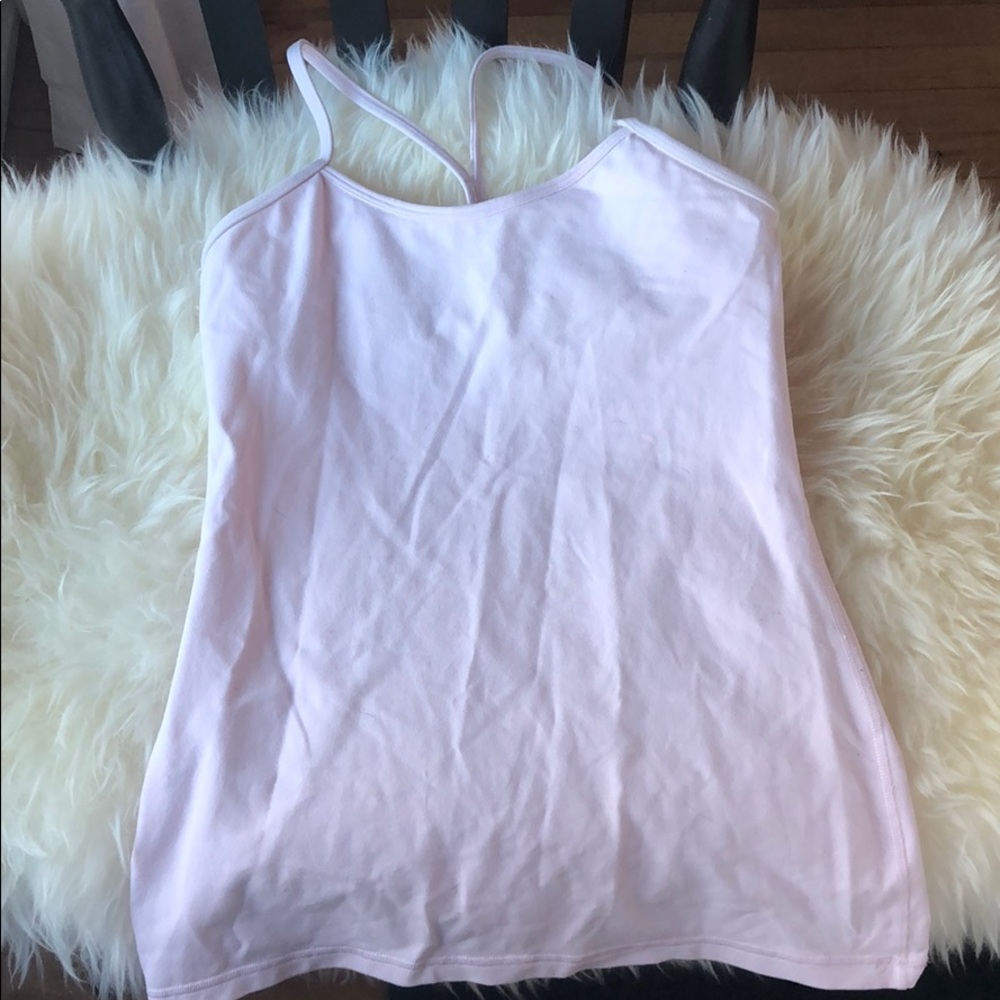 Pink lululemon tank top